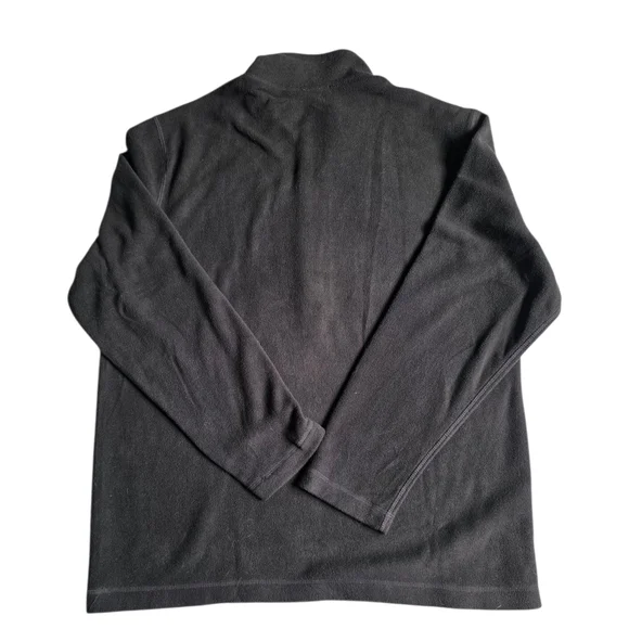 New Eddie Bauer Black Quarter-Zip Pullover Size L - Picture 2 of 3